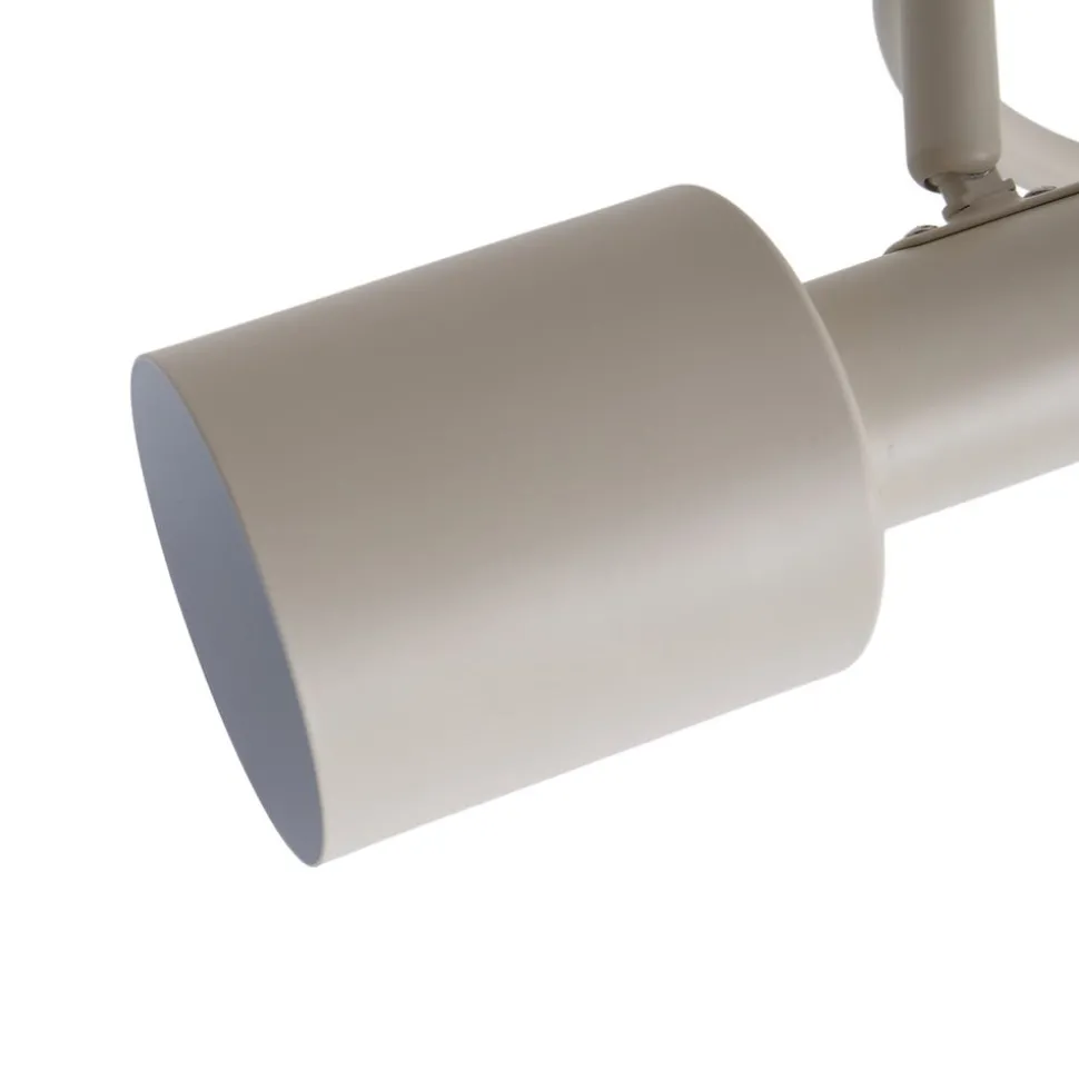 Lindby downlight Ovelia, beige, 3 lyskilder, metall, E27