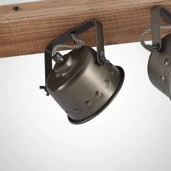 Lindby downlight Rubinjo, 62 cm, 4 lyskilder, tre, GU10