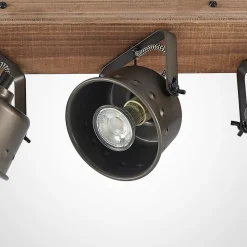 Lindby downlight Rubinjo, 62 cm, 4 lyskilder, tre, GU10