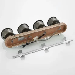 Lindby downlight Rubinjo, 62 cm, 4 lyskilder, tre, GU10