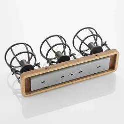 Lindby downlight Rutger, 52 cm, 3 lyskilder, tre, bur, E14