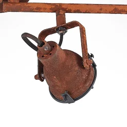 Lindby downlight Scabra, 63 cm, rustbrun, 4 lyskilder, metall