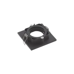 Lindby downlight Thorid, svart, 10 x 10 cm, sett med 10 stk, GU10