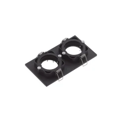 Lindby downlight Thorid, svart, 19 x 10 cm, 2 lyskilder, GU10