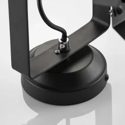 Lindby downlight Tilen, 1 lyskilde, svart, metall, 38 cm