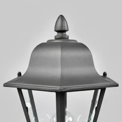 Lindby Edana sokkellampe, 52 cm, antrasitt, E27, IP44