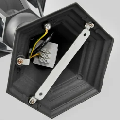 Lindby Edana sokkellampe, 52 cm, antrasitt, E27, IP44