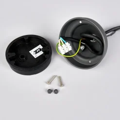 Lindby Edana utendørs pendellampe, 40 cm, antrasitt, E27, IP44