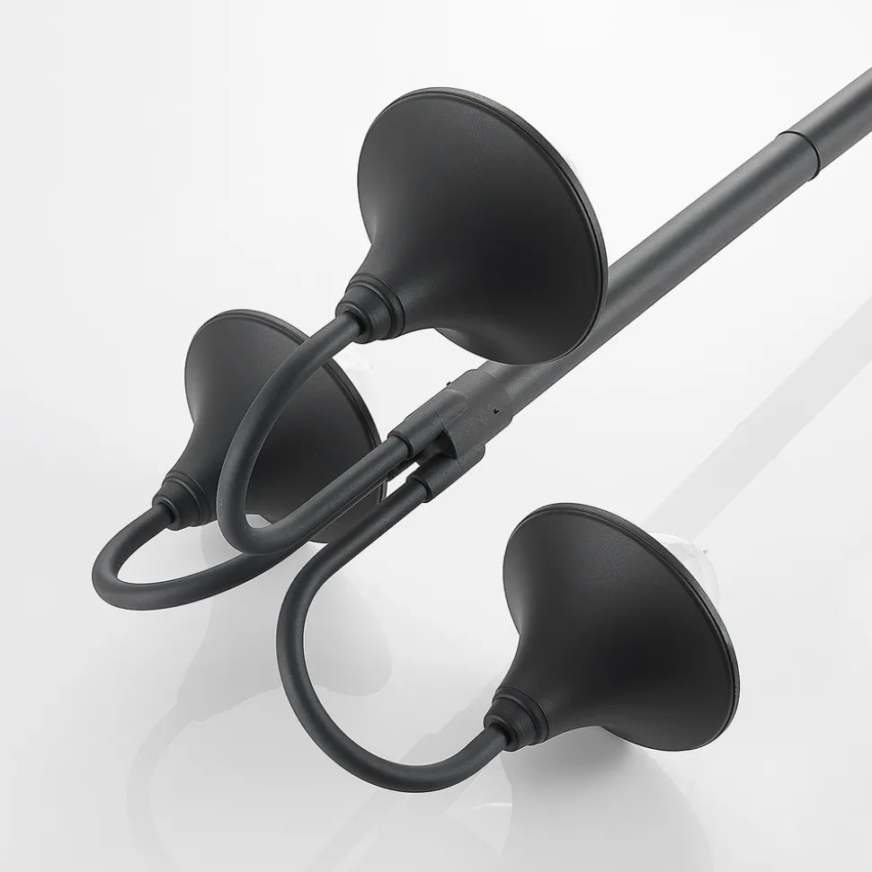 Lindby Edric lyktestolpe, høyde 215 cm, antrasitt, aluminium