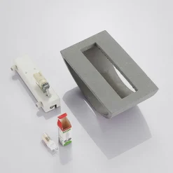 Lindby Edvin vegglampe av betong, halvrund