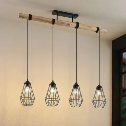 Lindby Elainy pendellampe med burskjermer 4 lysk