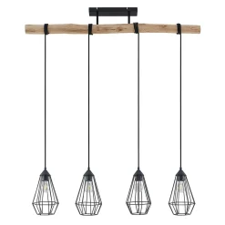 Lindby Elainy pendellampe med burskjermer 4 lysk