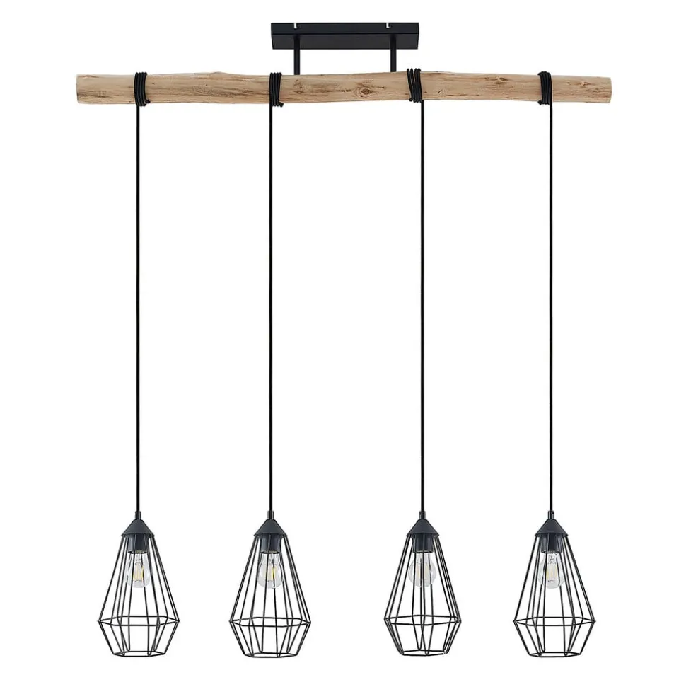 Lindby Elainy pendellampe med burskjermer 4 lysk