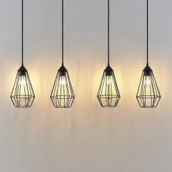 Lindby Elainy pendellampe med burskjermer 4 lysk