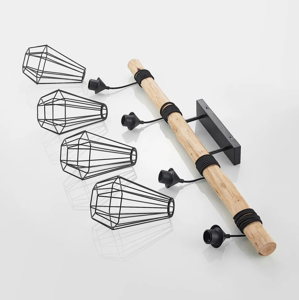 Lindby Elainy pendellampe med burskjermer 4 lysk