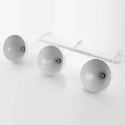 Lindby Elamira pendellampe, hvit, metall, 133 cm, 3 lyskilder.