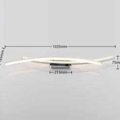 Lindby Elarit LED-taklampe, forkrommet