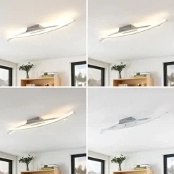 Lindby Elarit LED-taklampe, forkrommet