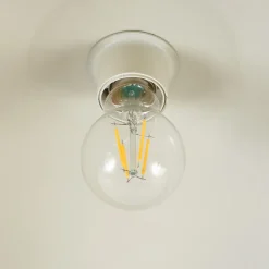 Lindby Elover taklampe, lysegrønn, Ø 45 cm, jern