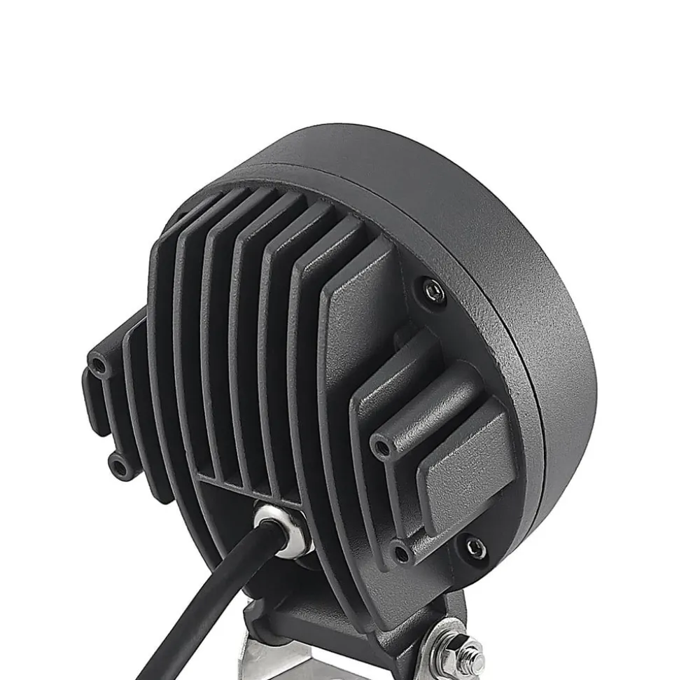 Lindby Emar LED-spot med jordspyd i mørkegrå