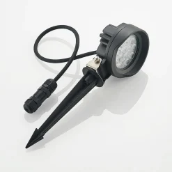 Lindby Emar LED-spot med jordspyd i mørkegrå