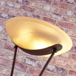 Lindby Felicia uplight med leselampe, rust