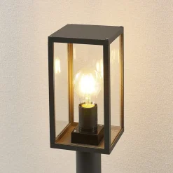 Lindby Filimon veilampe, 80 cm, antrasitt, IP44, E27