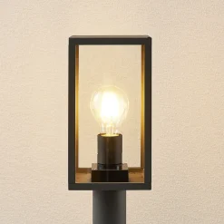 Lindby Filimon veilampe, 80 cm, antrasitt, IP44, E27