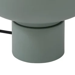 Lindby Fiora bordlampe, grønn, glass, metall, Ø 20 cm