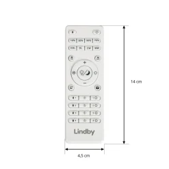 Lindby fjernkontroll Lumaro, hvit, lengde 14 cm