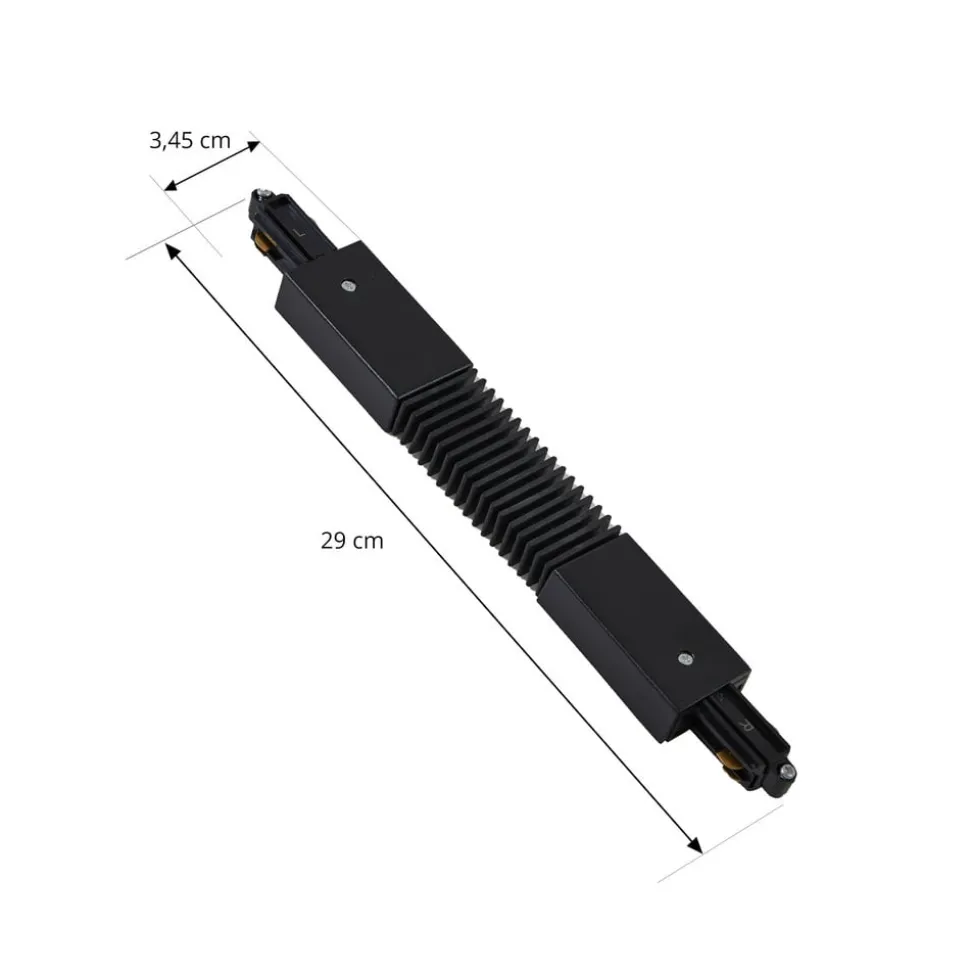 Lindby Flex-kontakt Linaro, svart, 1-fase system