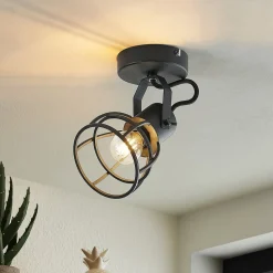 Lindby Flintos burspot, 1 lyskilde, svart