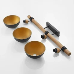 Lindby Flurin hengelampe, 3 lyskilder, 107 cm, svart, metall