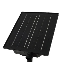 Lindby Freydis LED-solcellelampe, svart, aluminium, 2 000 K