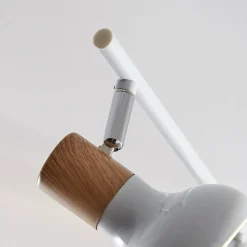 Lindby Fridolin downlight, 160 cm, 6 lyskilder, hvit, metall