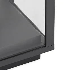 Lindby Giavanna sokkellampe, 29 cm, antrasitt, IP44, E27