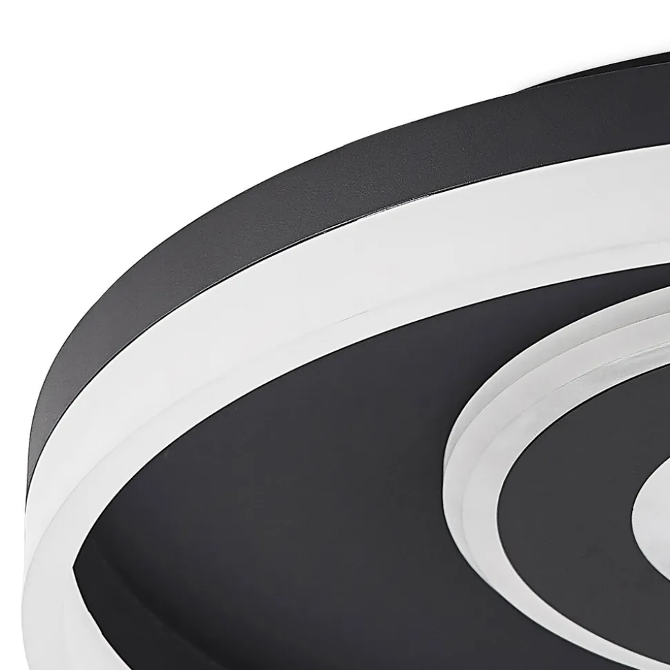 Lindby Gulda LED-taklampe, RBGW, svart