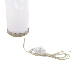 Lindby gulvlampe Alisea, 104 cm, hvit, RGBW, fjernkontroll