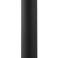 Lindby gulvlampe Braccio, grå/svart, glass, 5 lyskilder, 204,5 cm