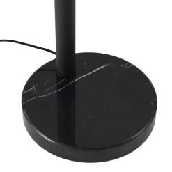 Lindby gulvlampe Braccio, grå/svart, glass, 5 lyskilder, 204,5 cm