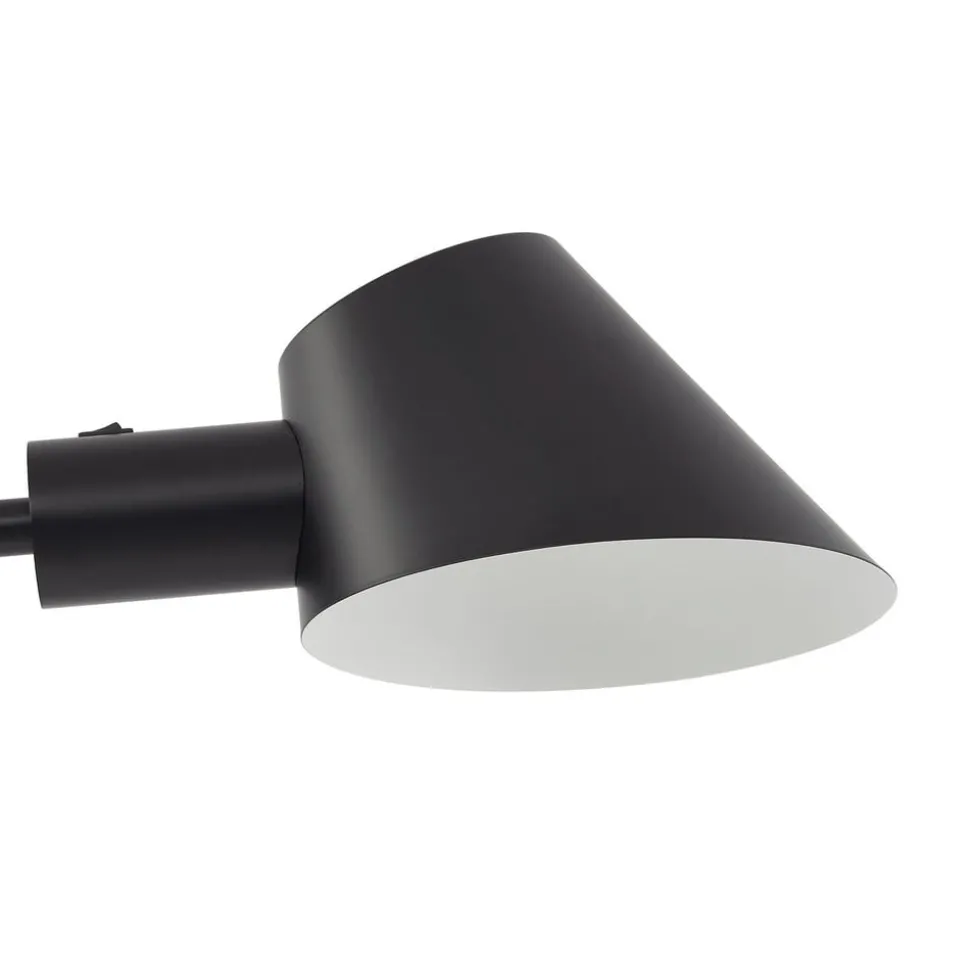 Lindby gulvlampe Corali, svart, metall, høyde 176,5 cm