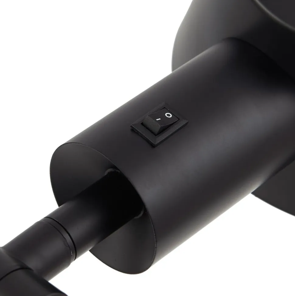 Lindby gulvlampe Corali, svart, metall, høyde 176,5 cm