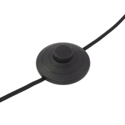 Lindby gulvlampe Edion, svart, metall