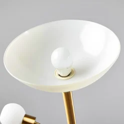 Lindby gulvlampe Elaina, leselampe, messingfarget, 183cm E27