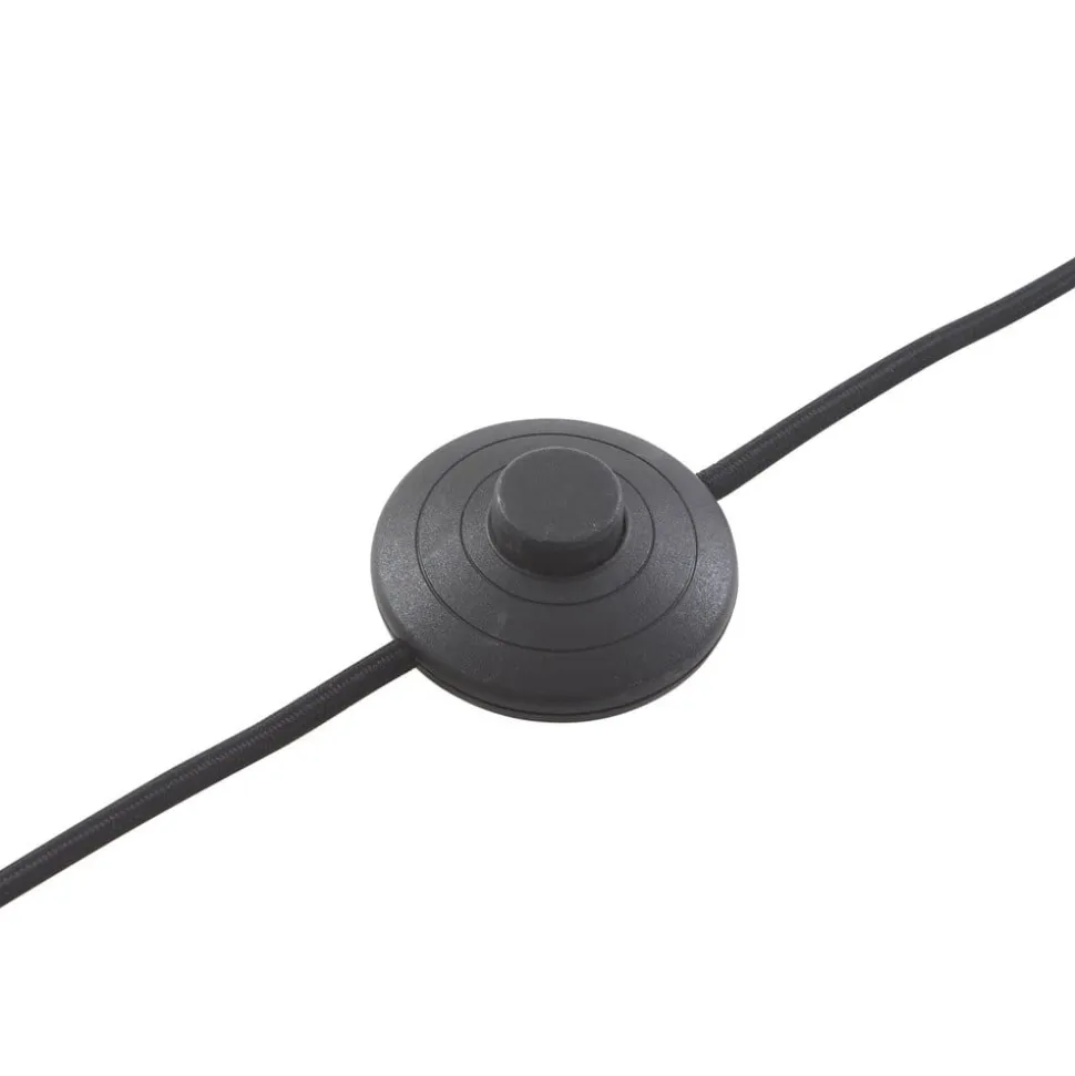 Lindby gulvlampe Herry, svart, tre, stativ, 153 cm