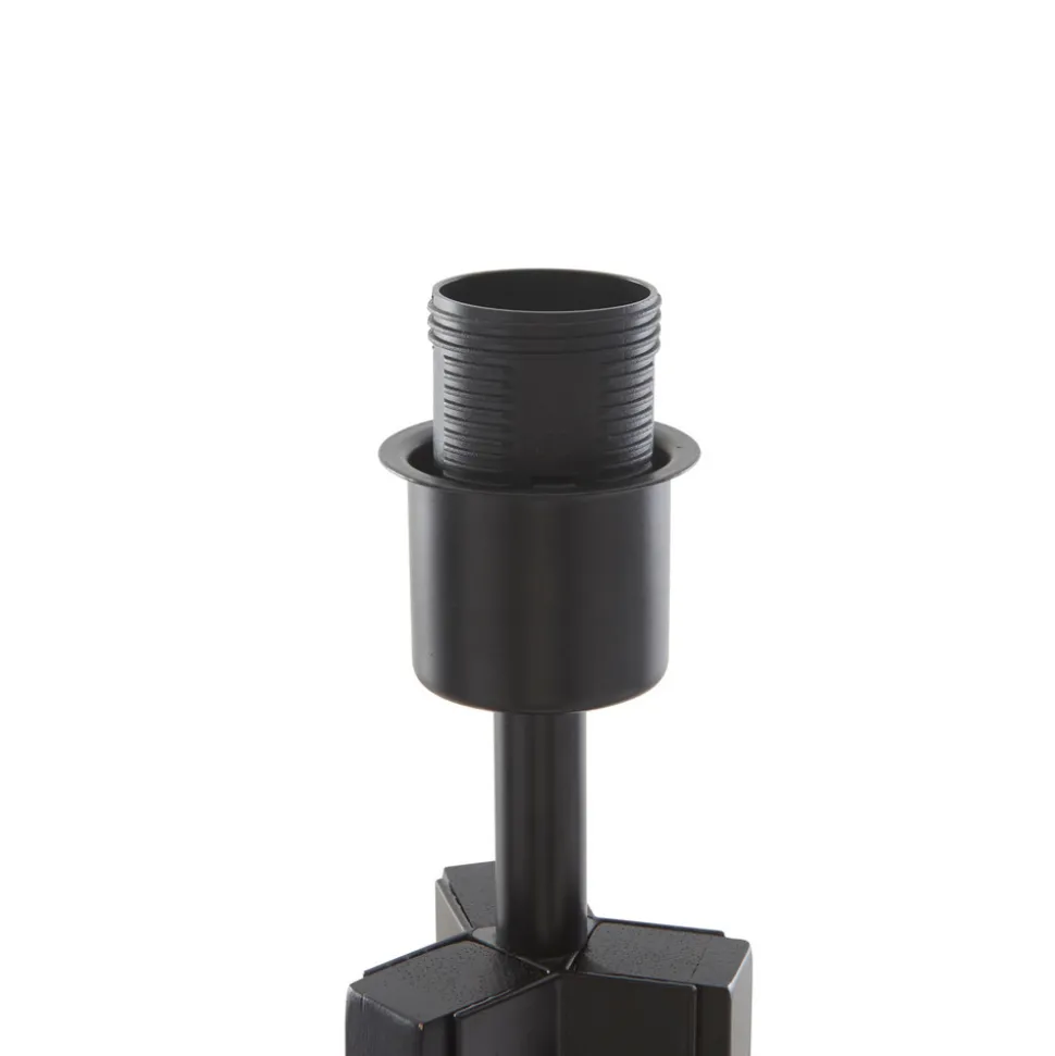 Lindby gulvlampe Herry, svart, tre, stativ, 153 cm