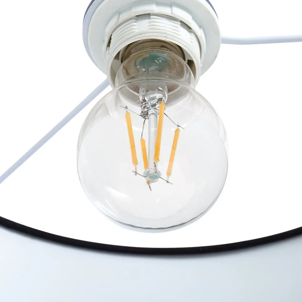 Lindby gulvlampe Hillary, svart/gull, marmor, 153 cm