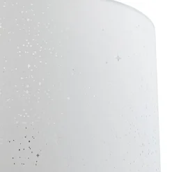 Lindby gulvlampe Jaileen, hvit, tekstil, 170 cm, leselampe