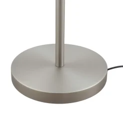 Lindby gulvlampe Jaileen, hvit, tekstil, 170 cm, leselampe