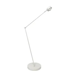 Lindby gulvlampe Jyla, hvit, linse, 4200K, GX53, jern